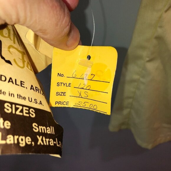 New Vintage Carefree Fashions XS Yellow Ruffle Lace Off The Shoulder Boho Blouse - Picture 9 of 11